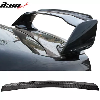 Fits 08-14 WRX STi Top Gurney Flap Add-On Carbon Fiber (CF) Trunk Spoiler Wing • $146.99