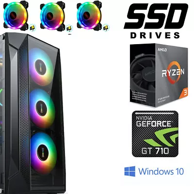 Desktop Computers Office Home PC AMD RYZEN 5 1600 240 GB SSD 8GB RAM Gaming PC • $799