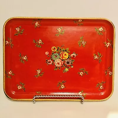 Vintage Alcohol Proof Patent # 67976 Hand Painted Paper Mache Tray Japan 12 X 9” • $14.99