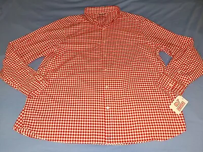 Vineyard Vines  Red Plaid  Otg Performance    Mens   Xxl    Ls   Shirt New • $15.99