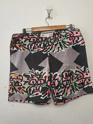 Vintage Quiksilver Warpaint Shorts Size 32 Surfwear Surf Shorts 1987 • $220