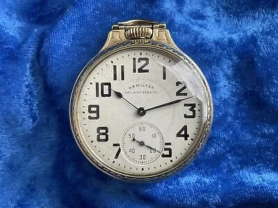 Hamilton 992B Vintage Pocketwatch Grade 992B 21 Jewels  Size 16S Running • $101