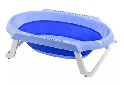 Anti-Slip Baby Bath Tub Foldable Toddler Bathtub Portable & Collapsible Shower • £20.49