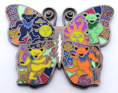 Grateful Dead PIN Vintage Obsolete Butterfly Green Yellow Bears Jerry Garcia LSD • $9.99