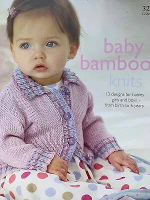 £6.50 • Buy Sirdar 323 Baby Bamboo Knits 13 Designs Babies Girls Boys Jumper + Age 0-6 Yrs