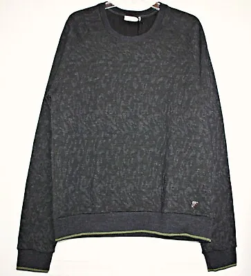 Versace Collection Felpa Girocollo Scuro Fantasi Jacquard Crewneck Sweater  L/XL • $279.99