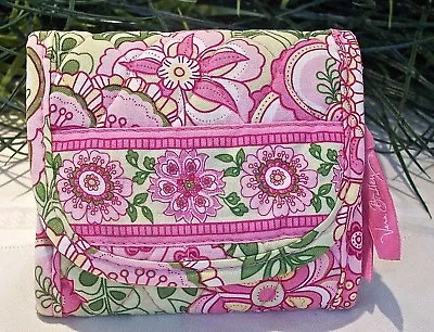 Vera Bradley Pocket Wallet Petal Pink With ID Pocket Zippered Coin Compartment • $22