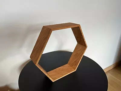 Hexagon Oak Wood Home Interieur Decoration • $19