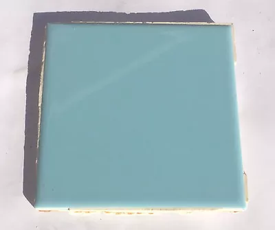 4x4 Vintage Tile In Twilight Blue-1 Sq Ft- Salvaged- 'ATCO' • $36