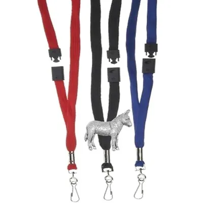 Pp-e07 Donkey Equestrian On BLUE RED Or BLACK Breakaway Lanyard Wallet • £11.99