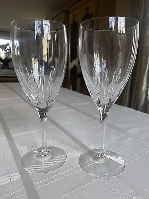 Lenox Set Of 2 FIRELIGHT Cut Crystal Iced Tea Glass Goblet 8 1/4  Holds 10oz • $25.19