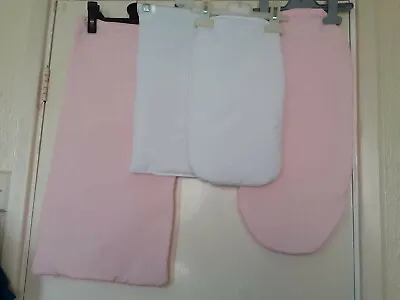 Dolls Bedding White/Pink Mattresses For Dolls Prams Cots Various Sizespillows • £5.50