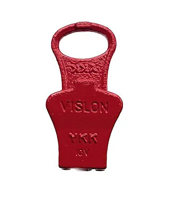 Red No10 Chain - #10 YKK VISLON Metal Slider (Original YKK Zipper) • £2