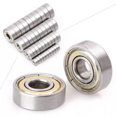 10pcs Deep Groove Flanged Ball Bearing 626ZZ 608ZZ 623ZZ 625ZZ For Micro Motor • $9.51