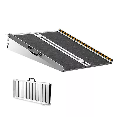 VEVOR Folding Wheelchair Ramp Portable Aluminum Threshold Ramp 91 Cm 363 Kg • $105.99