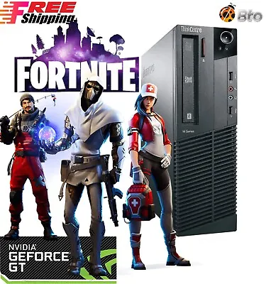 Lenovo M91 Gaming Desktop PC Intel I5 16GB 512GB SSD NVIDIA GT 1030 Wi-Fi Win 10 • $219.99