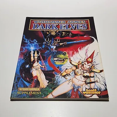 Warhammer Fantasy Battles - Dark Elves - 1995 Supplement Rulebook RPG VGC • £46.47