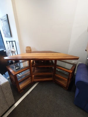 £145 • Buy SHEESHAM Wood & Glass TV CABINET CS G26 