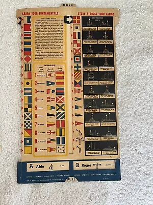 Vintage￼ Naval Signaling Instructions Ship Lights Buoys Beacons Flag Signals Etc • $45