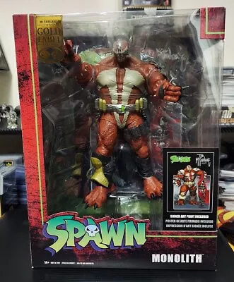 Mcfarlane Gold Label Spawn MONOLITH W/Autograph Litho EXCLUSIVE Limited Of 500 • $119.99