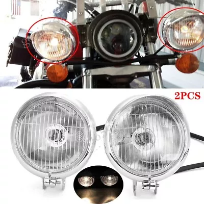 $36.95 • Buy Bullet Visor Fog Passing Headlight For Yamaha V-Star 650 950 1100 Custom Classic