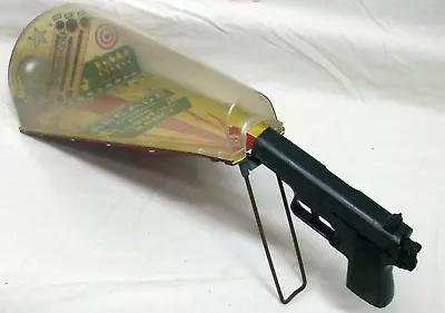 Vintage MARX Toys Arcade Automatic Pistol Shooting Range Working Tin Litho • $50