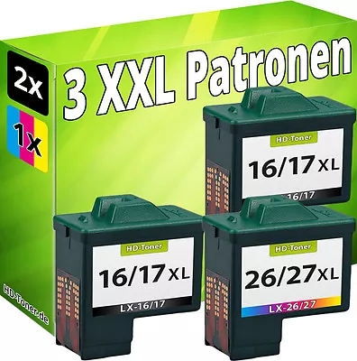 Ink Cartridges For Lexmark 17 +27 X1130 X1140 X1150 X1155 X1160 X1170 X1100 • £33.68