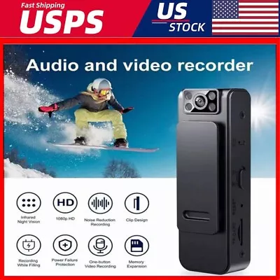 WiFi Video Recorder DVR IR Night HD Cam Camcorder 4K Mini Body Police Camera • $19.14
