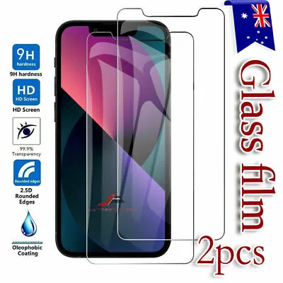 $4.98 • Buy For IPhone 14 13 12 11 Pro XS Max XR 8 7 Plus XR Tempered Glass Screen Protector