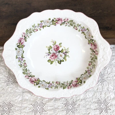 £11.99 • Buy James Kent Old Foley Staffordshire Harmony Rose Wash Dish Or Serving Bowl 1950s