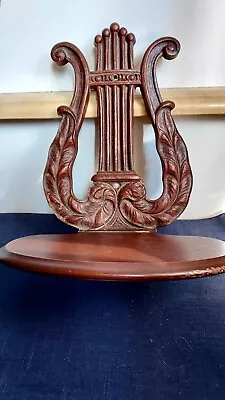 Vintage  Art Deco. Shabby Chic 1 Syroco Small Shelf Lyre Harp Subject Used. • $29