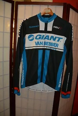 Giant Agu Van Bebber Cycling Jersey  Long Sleeve Autumn - S . ALY • $72.94