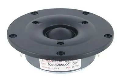 Scan Speak Discovery Line D2606/920000 1″ Textile Dome Tweeter • $37.98