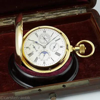 Hausmann & Co 18k Gold Grande Complication Pocket Watch Prominence: Prince Urba • $72000