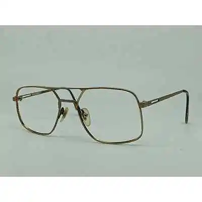 Vintage Gold Tone American Optical Square Aviator Frames Military Pilot Antique • $175