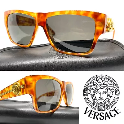 Gianni Versace Mod.372/DM Col.830 BD Brown Gold  Vintage Sunglasses Migos 230802 • $350