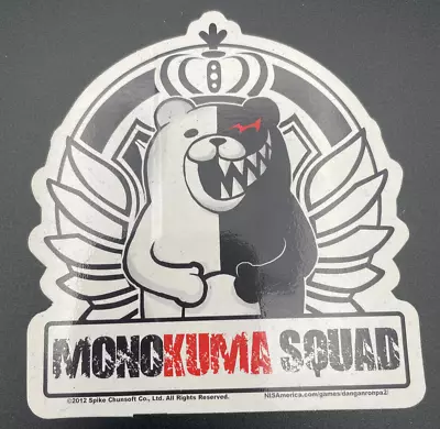 Danganronpa Monokuma Squad NIS America Promo Sticker • $7.99