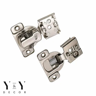 Y&Y Decor 1/2  OVERLAY SOFT CLOSE Face Frame Compact Cabinet Hinge • $17.99