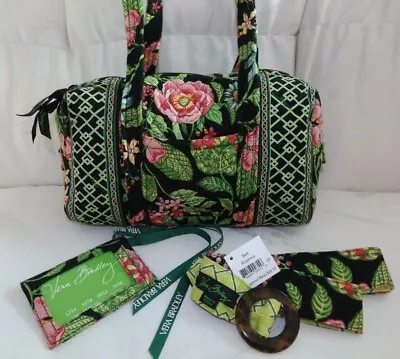 VERA BRADLEY Lot Of 3 Botanica Handbag - Id Case - Reversible Belt - Very Nice • $39.95