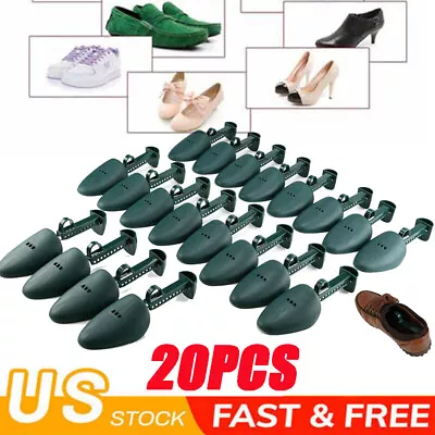 10 Pairs Of 20X Plastic Adjustable Shoe Tree Men Practical Boot Shoe Stretcher • $22.99