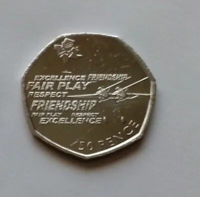 2011 Olympic Rowing 50p Coin Circulated  • £3.25