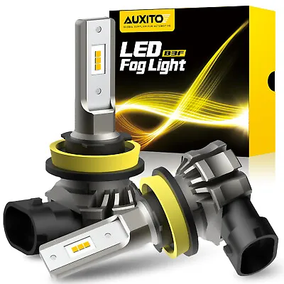AUXITO Lamp H11 H8 H9 Amber Yellow LED Fog Light DRL Bulbs Super Bright 6000LM • $27.99