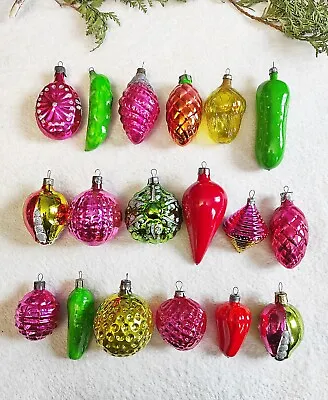 Christmas Glass Ornaments Xmas Tree Decoration Vintage USSR • $3