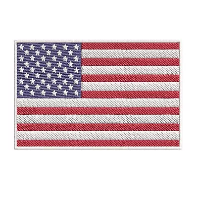 USA Flag Patch Embroidered Iron-on Badge DIY Applique • $5.95