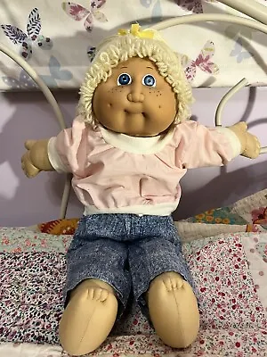 Lovely Vintage Cabbage Patch Kids Girl HM2 Jesmar Lemon Blond Freckles TLC Read • $49.77