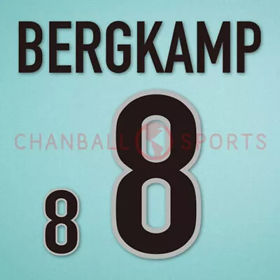 Bergkamp #8 World Cup 1998 Holland/Netherlands Homekit Nameset Printing • £13.19