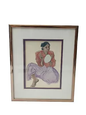 R C. Gorman Native American Lithograph Art 6.5  X 8  Framed  • $29.95