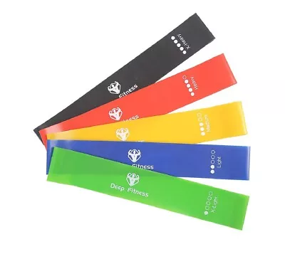 5X Resistance Bands Power Heavy Strength Exercise Fitness Gym Crossfit Yoga Loop • $7.89