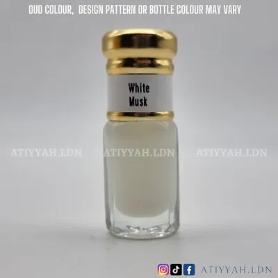 White Musk Malaki Premium Arabian Attar Oud - Perfume Oil/Musk/Fragrance • £5.49