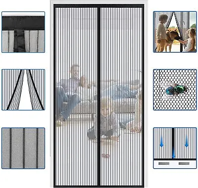Hands-Free Screen Door Mesh Magnetic Net Block Mosquito Fly Insect Bug Curtain • $8.74